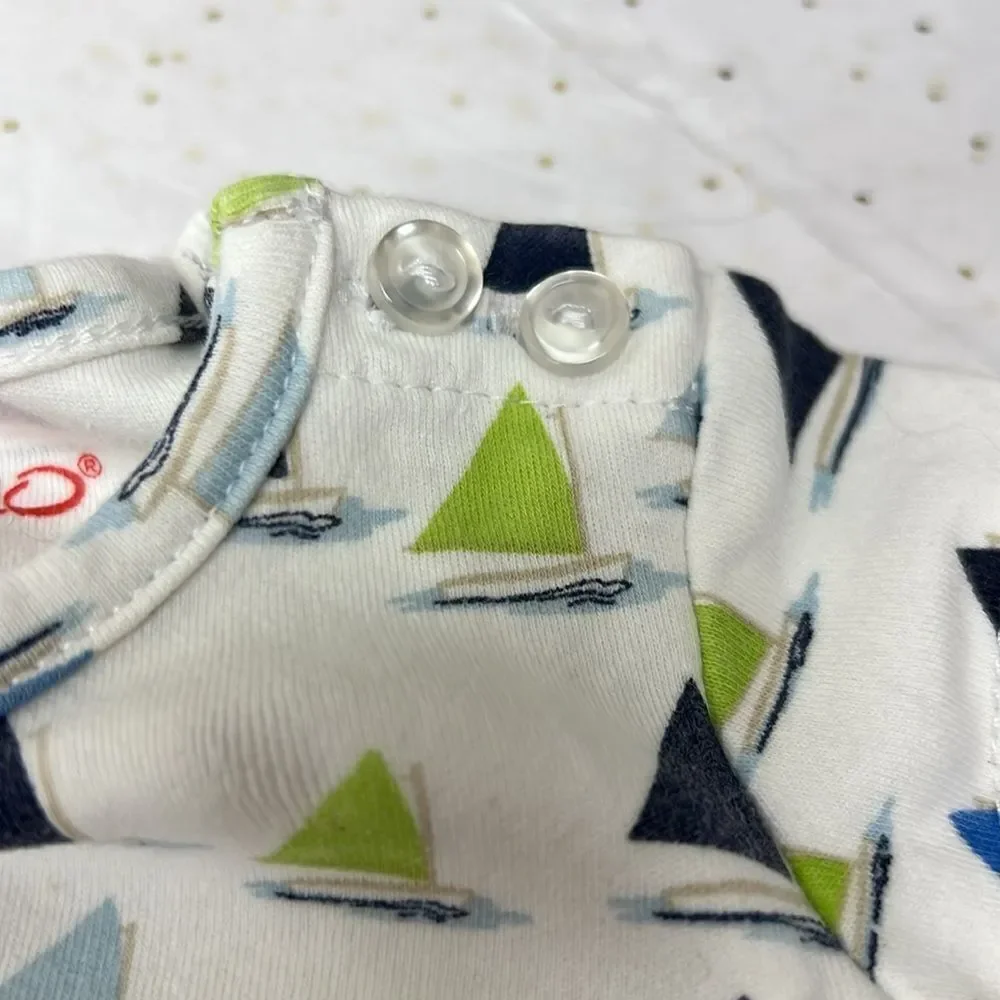 Zutano knit dress with sailboats EUC size 6 m